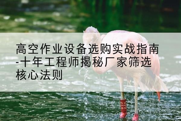 城中剪叉式升降机厂家-高空作业设备选购实战指南-十年工程师揭秘厂家筛选核心法则