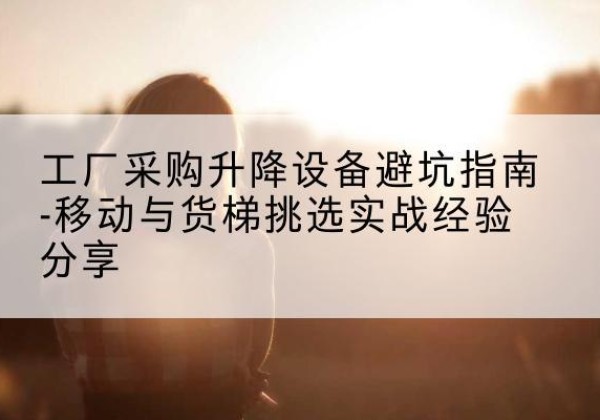 城中移动式升降机怎么选-工厂采购升降设备避坑指南-移动与货梯挑选实战经验分享